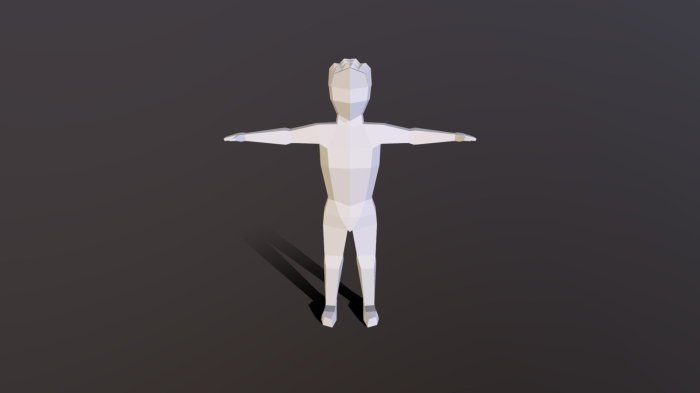 Low Poly human - Download Free 3D model by Michael Gordon (@Phyko.Gordo ...